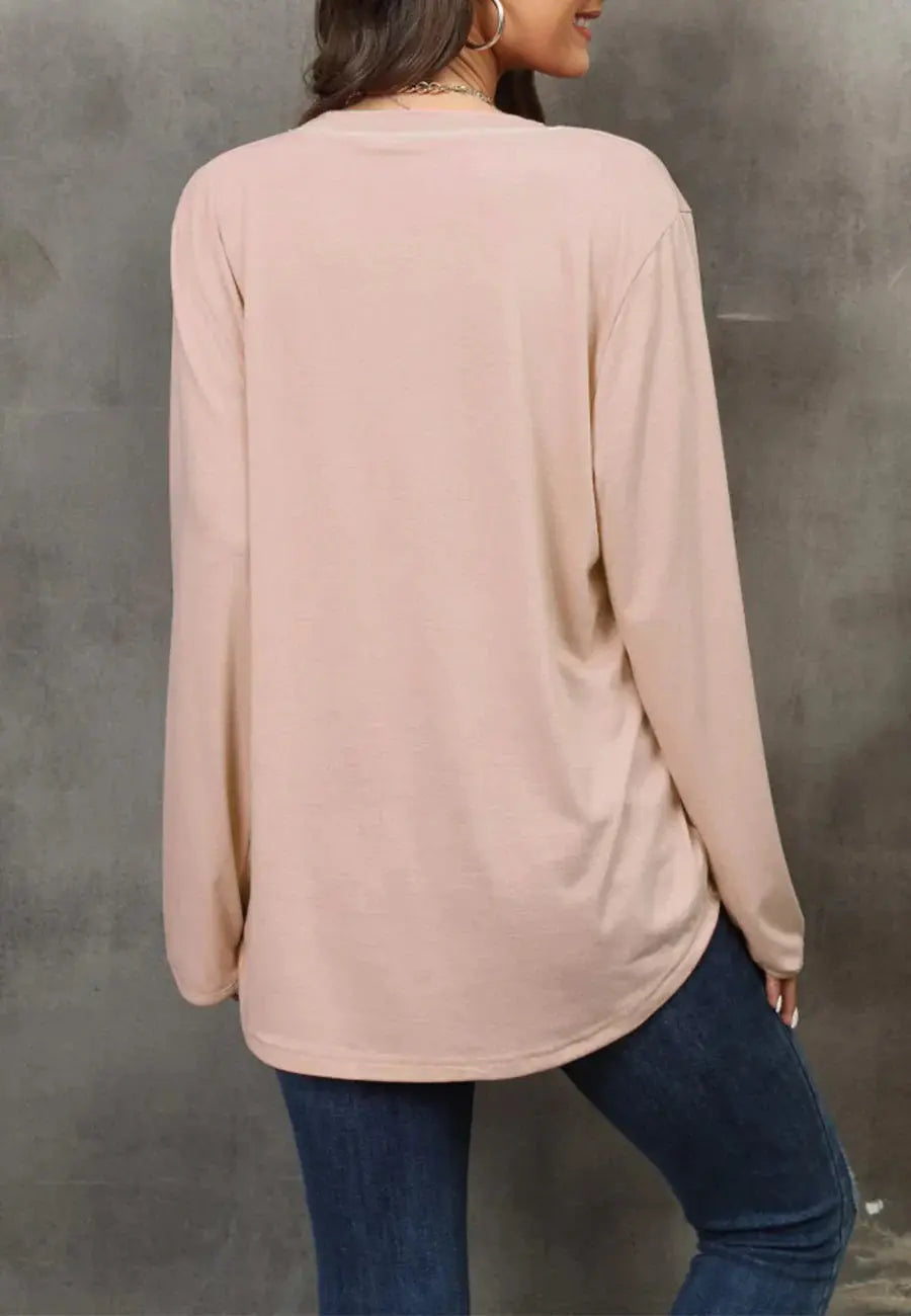 Round Neck Loose Fit Sweater Anna-Kaci Wholesale