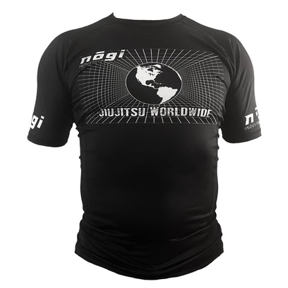 Jiujitsu Worldwide Short Sleeve Rash Guard - Made in USA - Get it from Bo