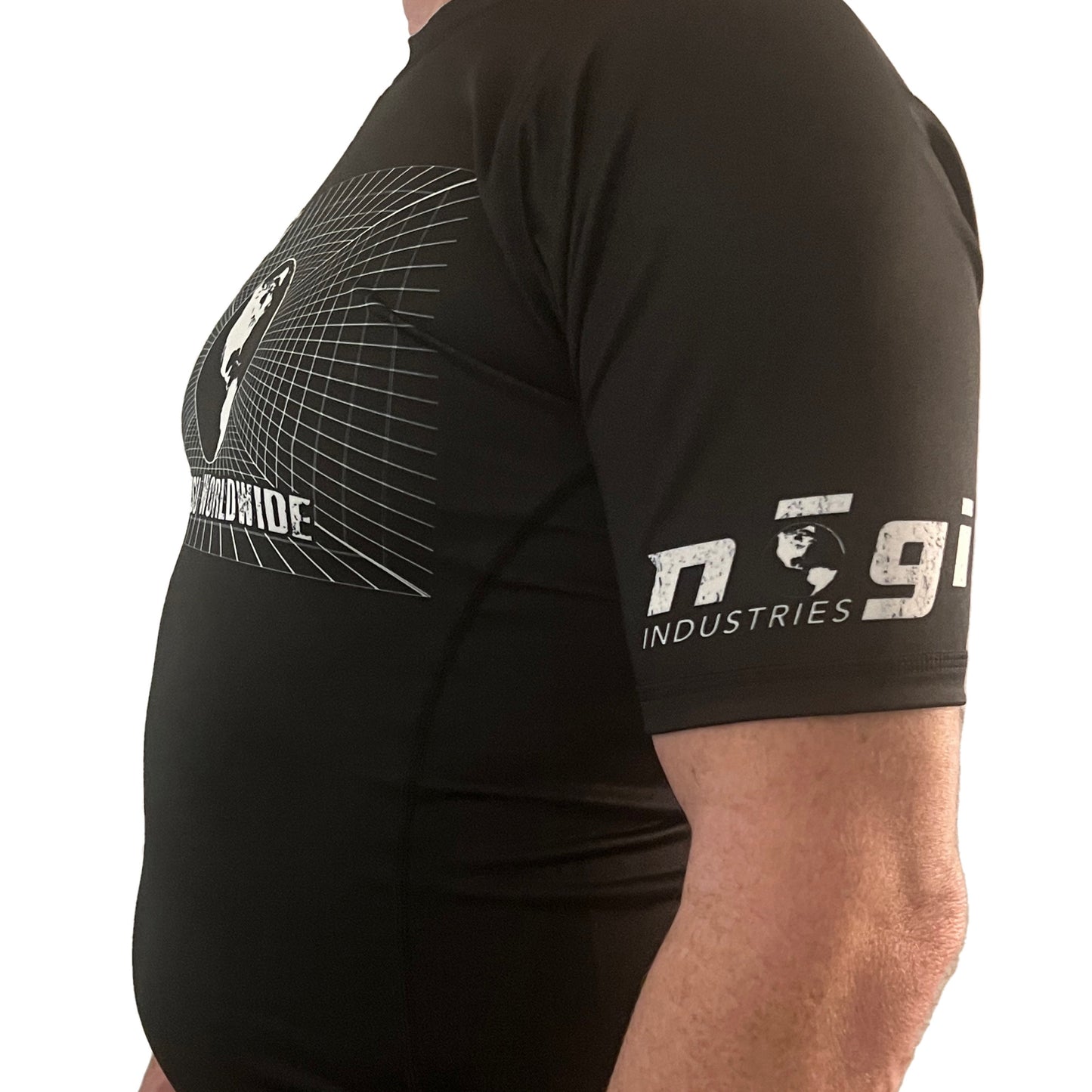 Jiujitsu Worldwide Short Sleeve Rash Guard - Made in USA - Get it from Bo