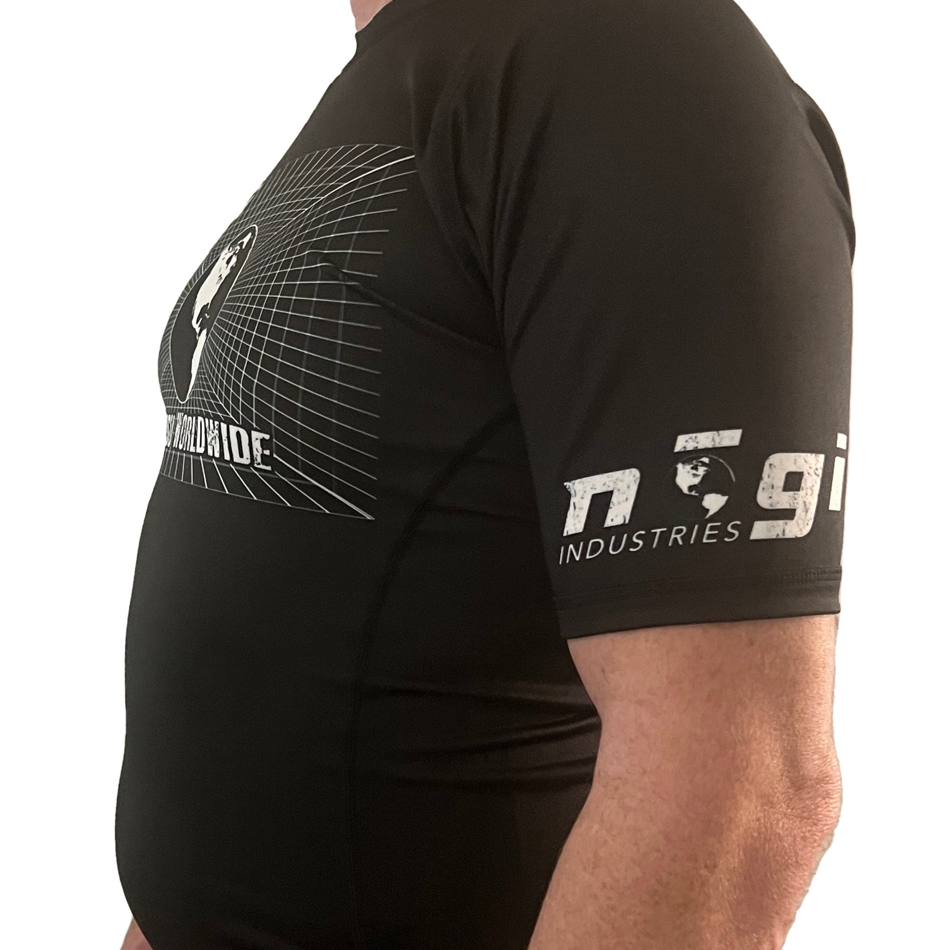 Jiujitsu Worldwide Short Sleeve Rash Guard - Made in USA - Get it from Bo