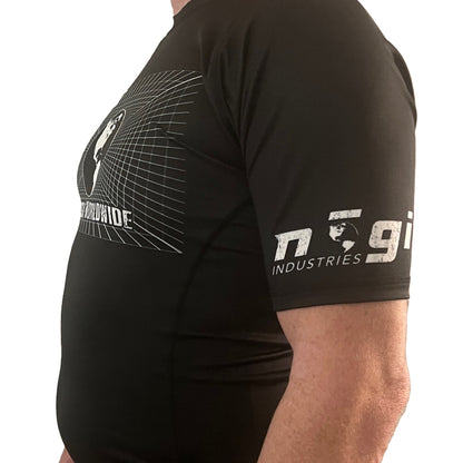Jiujitsu Worldwide Short Sleeve Rash Guard - Made in USA - Get it from Bo