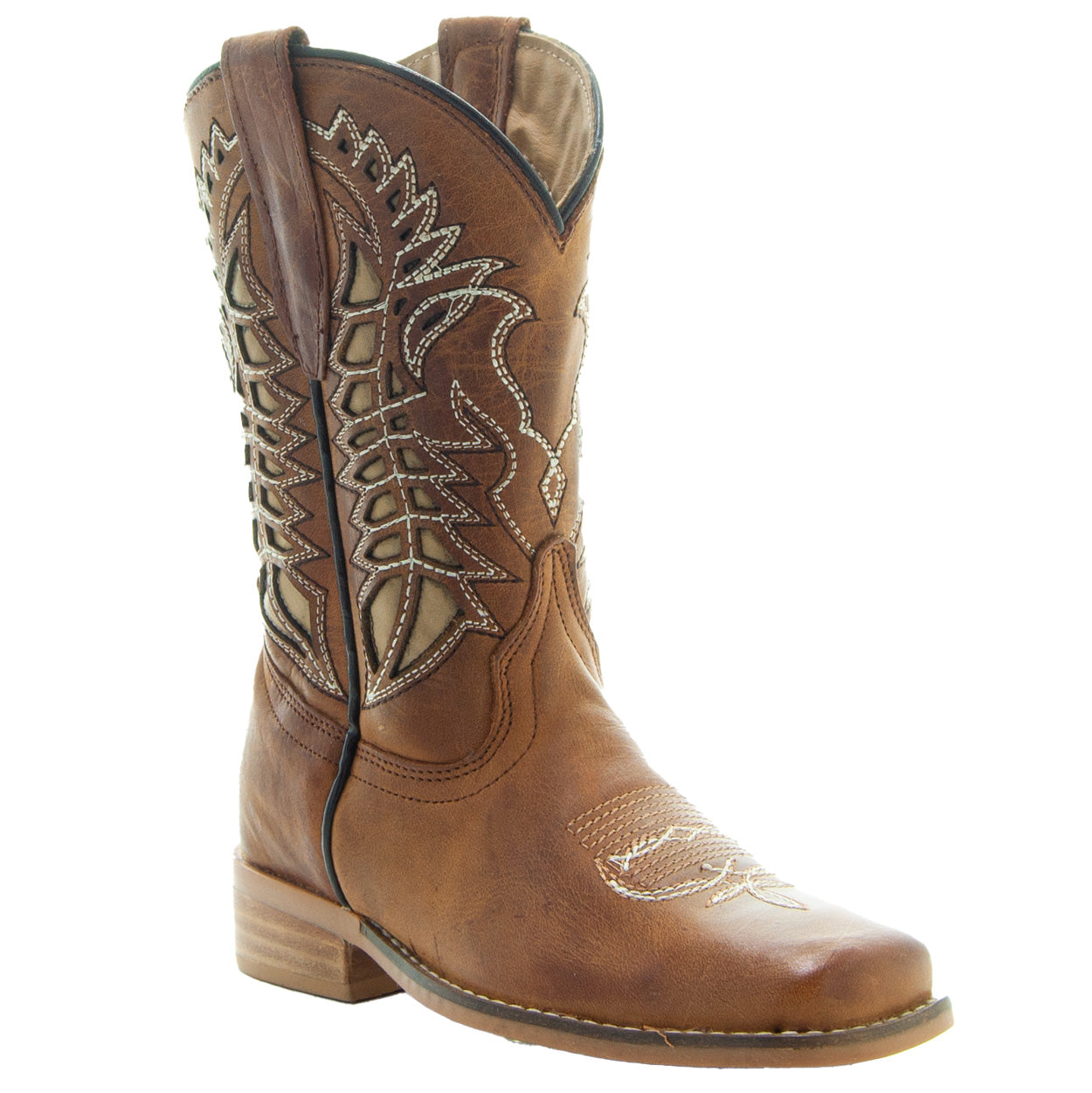 Kids' Tan Country Boots | Everyday Western Boots for Kids (K3007RU) Soto Boots