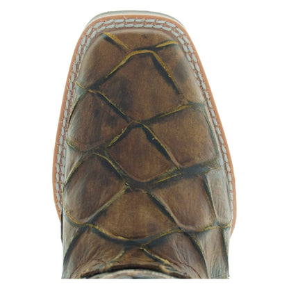 Soto Boots Kids Pirarucu Print Cowboy Boots K4008 Soto Boots