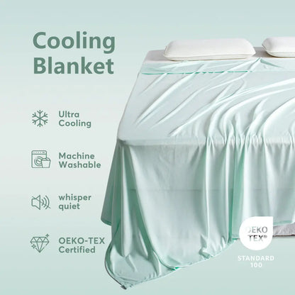 Kasentex All Season Ultra Soft Silky Cooling Blanket, Hypoallergenic and Breathable Kasentex