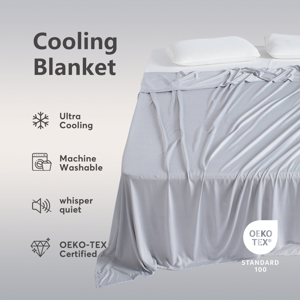 Kasentex All Season Ultra Soft Silky Cooling Blanket, Hypoallergenic and Breathable Kasentex