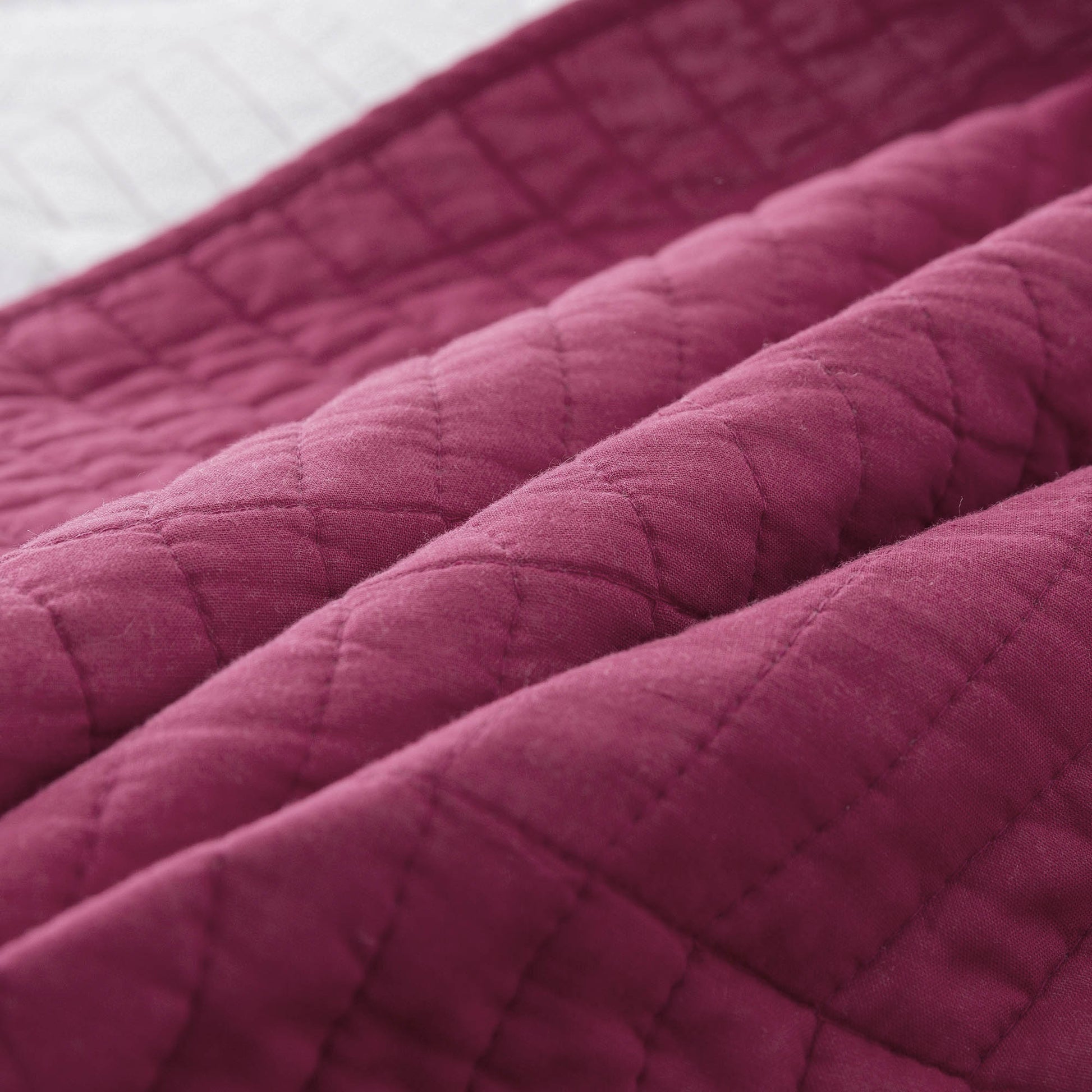 Kasentex Ultra Soft Cotton Oversized Bedspread Set, Blue or Red, Room Decor, Graduation Gifts Kasentex