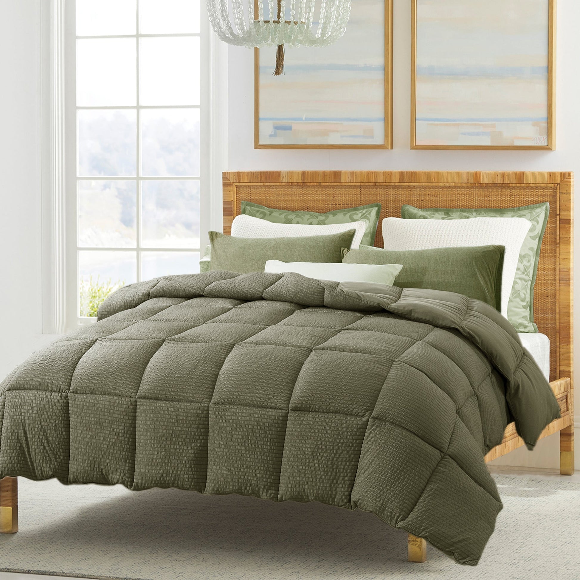 Kasentex Ultra Soft All Season Down Alternative Reversible Comforter, Twin, Queen, King, Room Decor, Graduation Gifts Kasentex