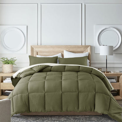 Kasentex Ultra Soft All Season Down Alternative Reversible Comforter, Twin, Queen, King, Room Decor, Graduation Gifts Kasentex