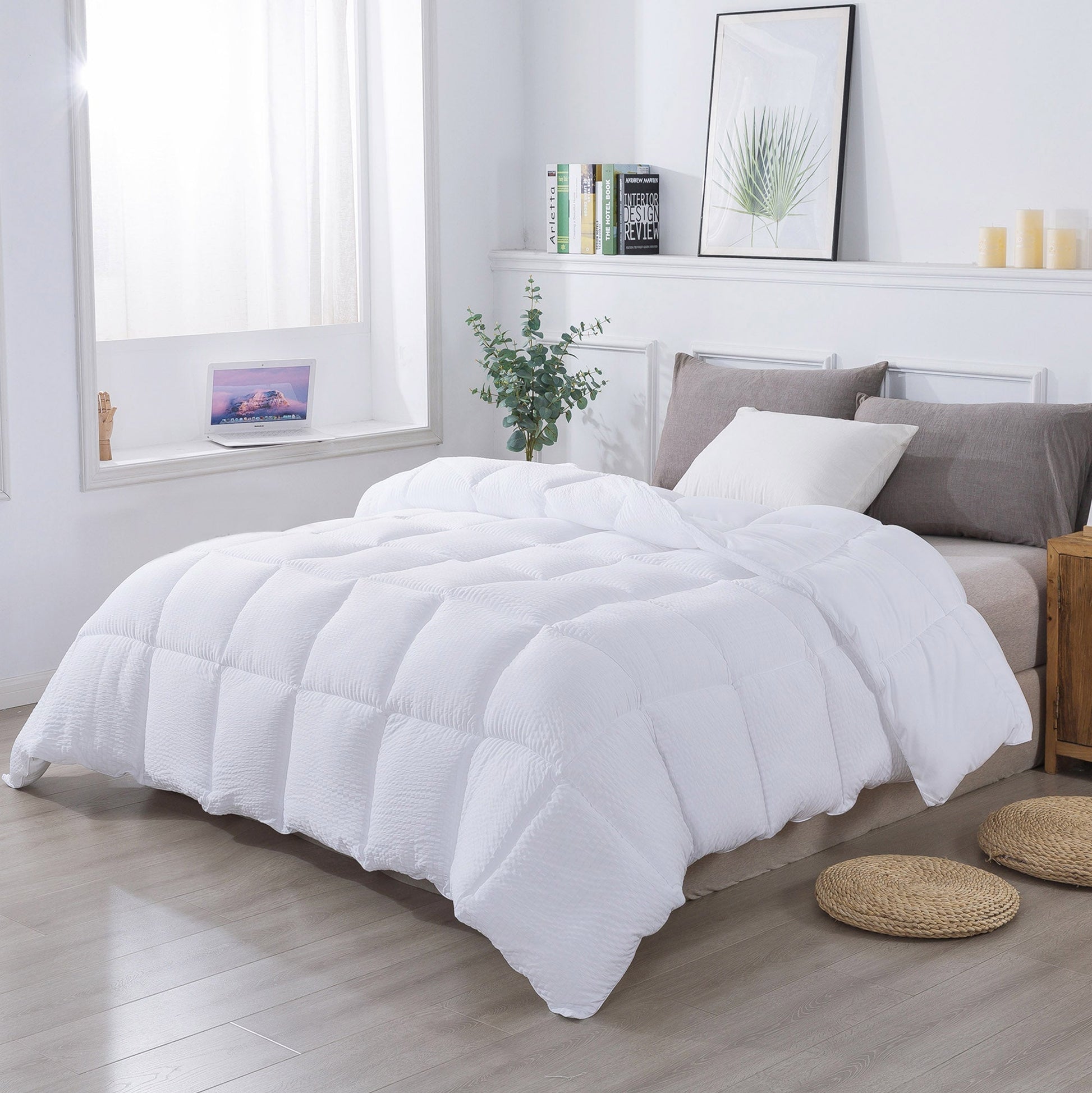 Kasentex Ultra Soft All Season Down Alternative Reversible Comforter, Twin, Queen, King, Room Decor, Graduation Gifts Kasentex