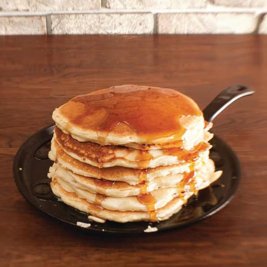 10.5 inch Round Pre-Seasoned Cast Iron Skillet Griddle Frying Pan Made in USA FastFurnishings