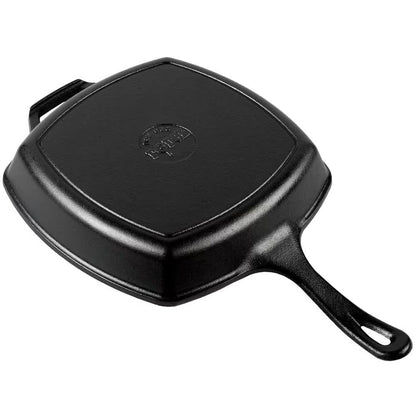 10.5-inch Square Cast Iron Skillet Frying Pan - Made in USA FastFurnishings