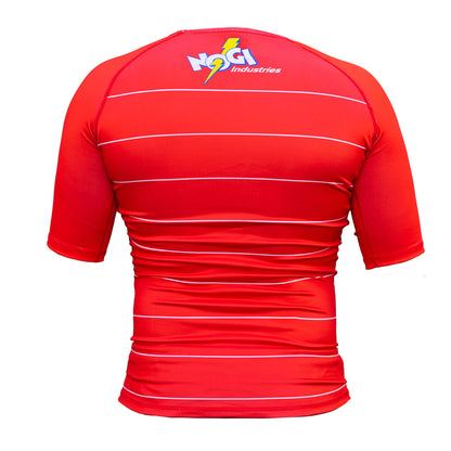 Energy Rash Guard by Nogi Industries Short Sleeve - RED - Get it from Bo