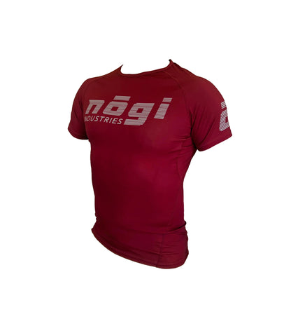 Core Short Sleeve Rash Guard - MERLOT RED - Get it from Bo