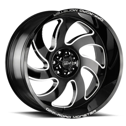 M07 Gloss Black Milled Off Road Monster