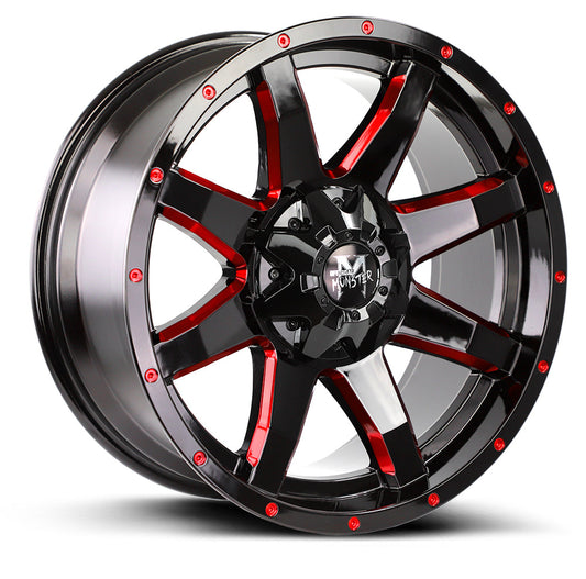 M08 Gloss Black Candy Red Milled