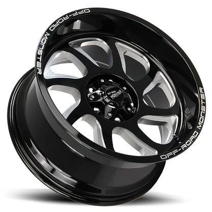 M22 Gloss Black Milled Off Road Monster