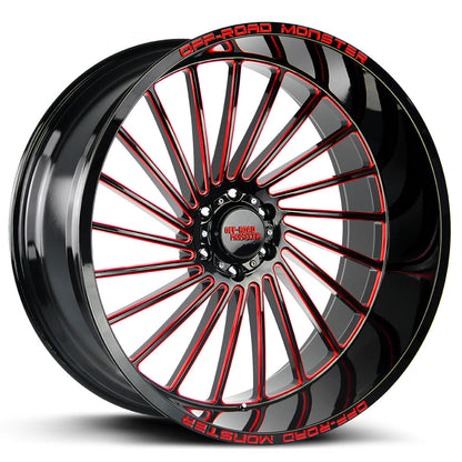 M27 Gloss Black Candy Red Milled