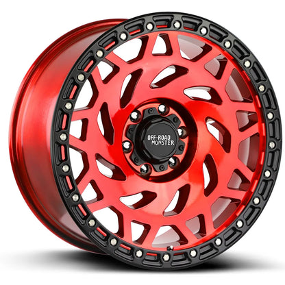 M50 Candy Red Black Ring Off Road Monster