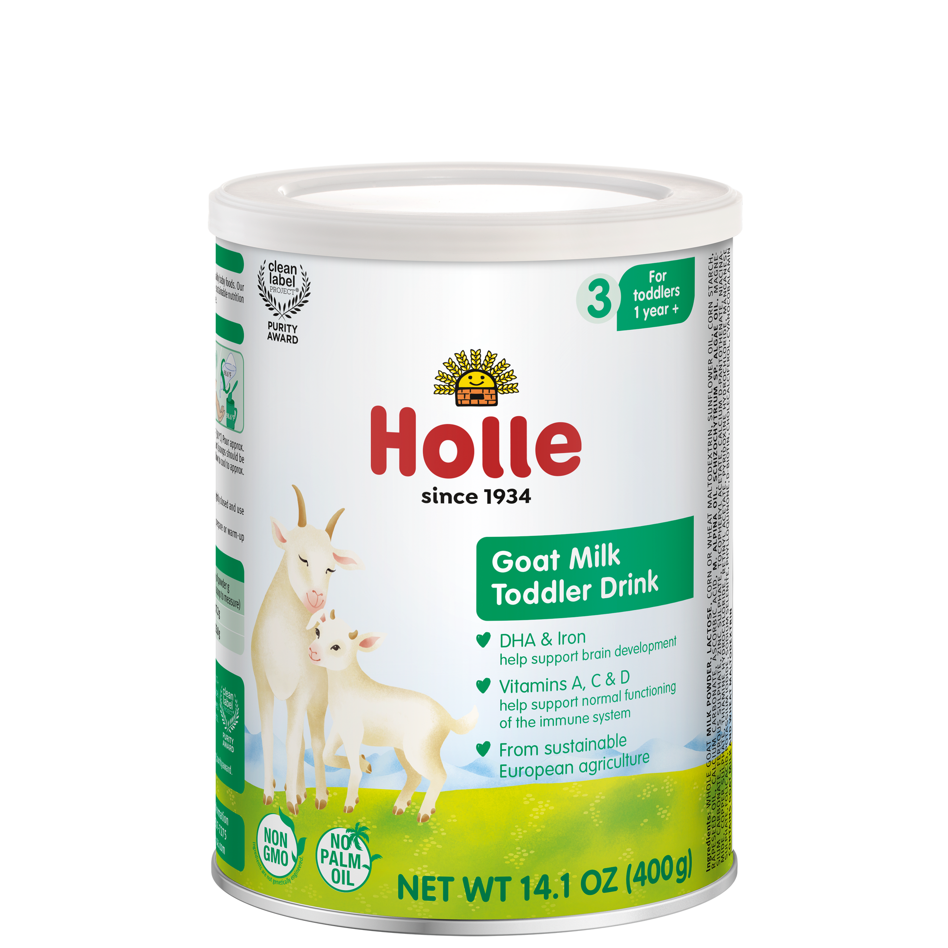 Holle Goat Milk Toddler Drink - Stage 3 | Non GMO (14 oz) Holle USA