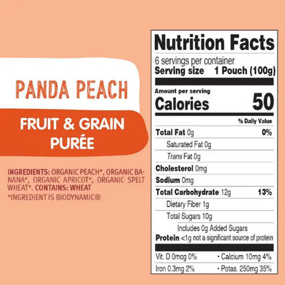 Fruit & Grain Variety Bundle: Panda Peach, Mixed Fruit w/ Muesli Jars, Oat Cereal Holle USA