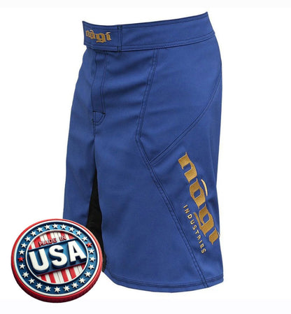 Phantom 3.0 Fight Shorts - Navy Blue/Bronze - MADE IN USA - Get it from Bo