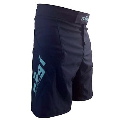 Phantom 4.0 Fight Shorts - Midnight Navy & Teal - MADE IN USA - Get it from Bo