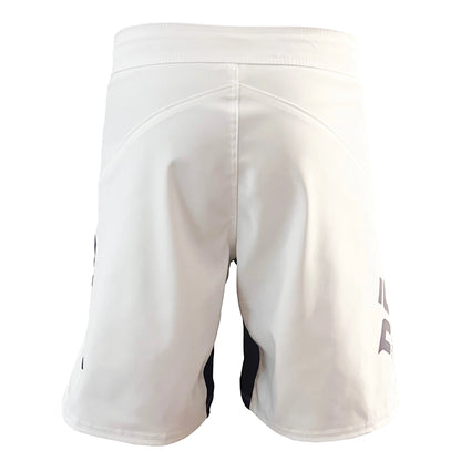 Phantom 4.0 Fight Shorts - Arctic White & Gray - MADE IN USA - Get it from Bo