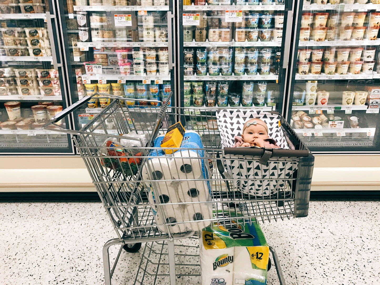 Baby Shopping Cart Hammock | Triangles - Get it from Bo