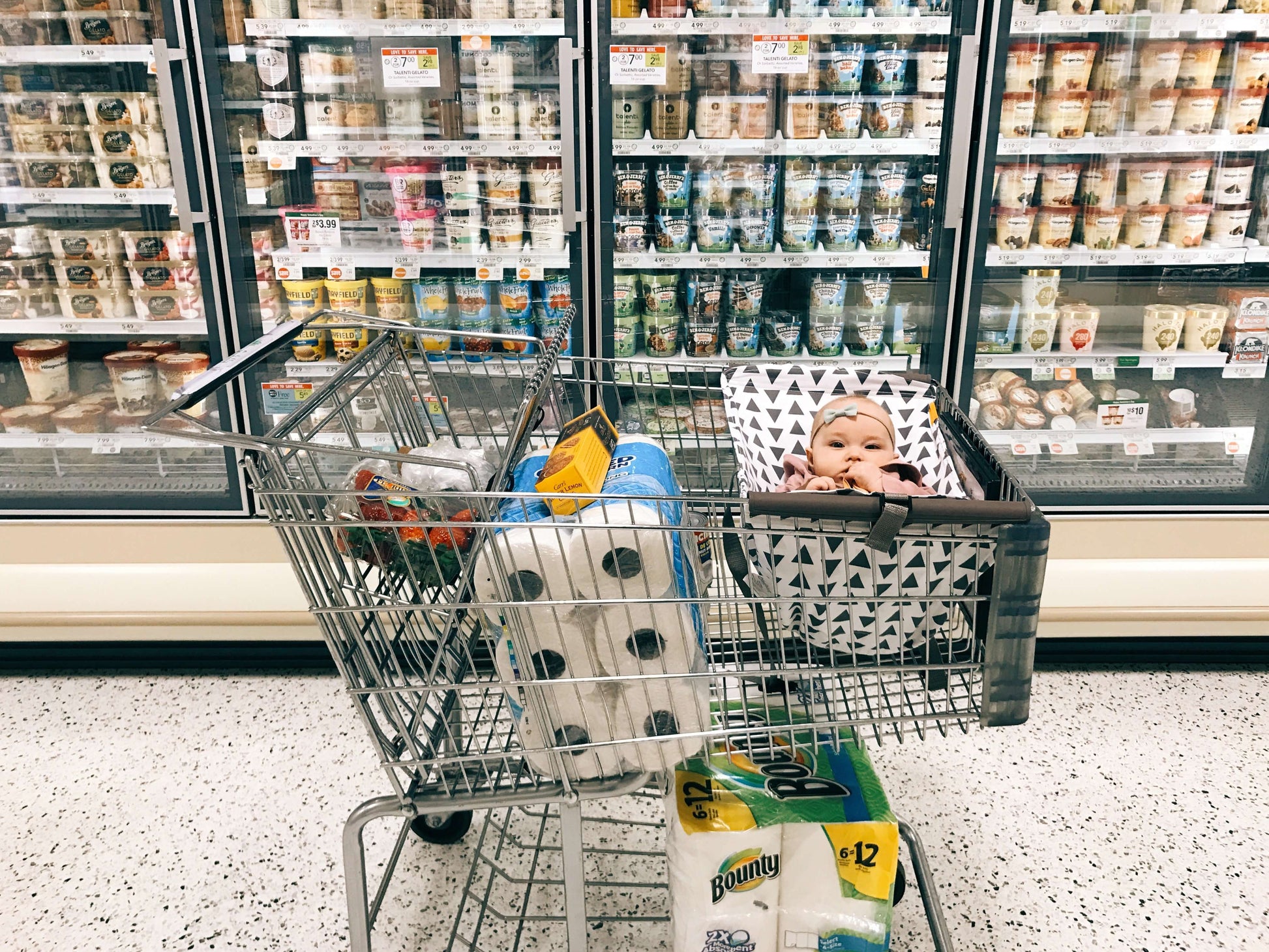 Baby Shopping Cart Hammock | Triangles - Get it from Bo
