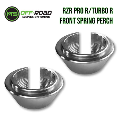 Polaris RZR Pro R/Turbo R/Pro S Billet Front Spring Perch Collars - Set of 2 MTS Off-Road