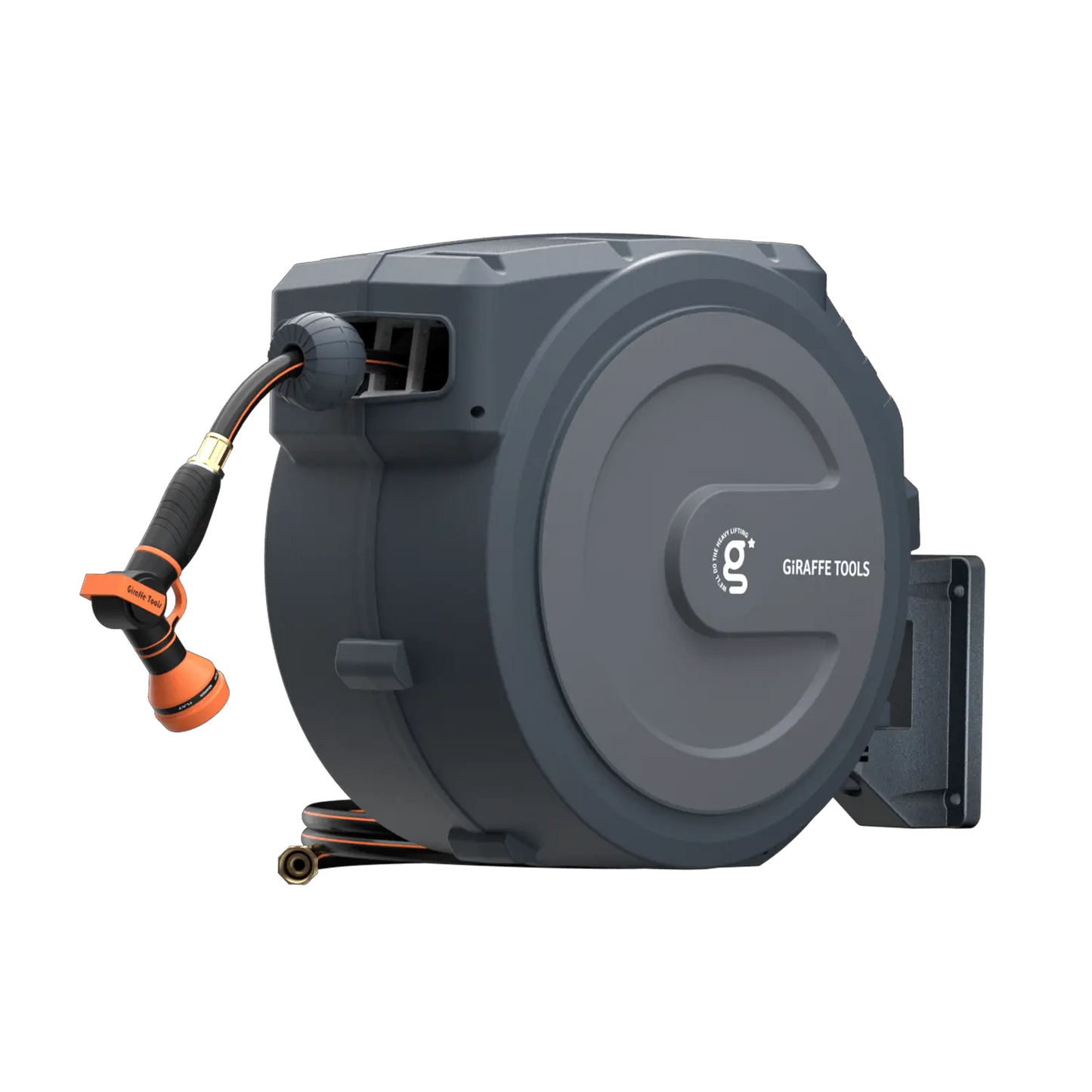 Retractable Garden Hose Reel-1/2in-130ft Giraffe Tools US