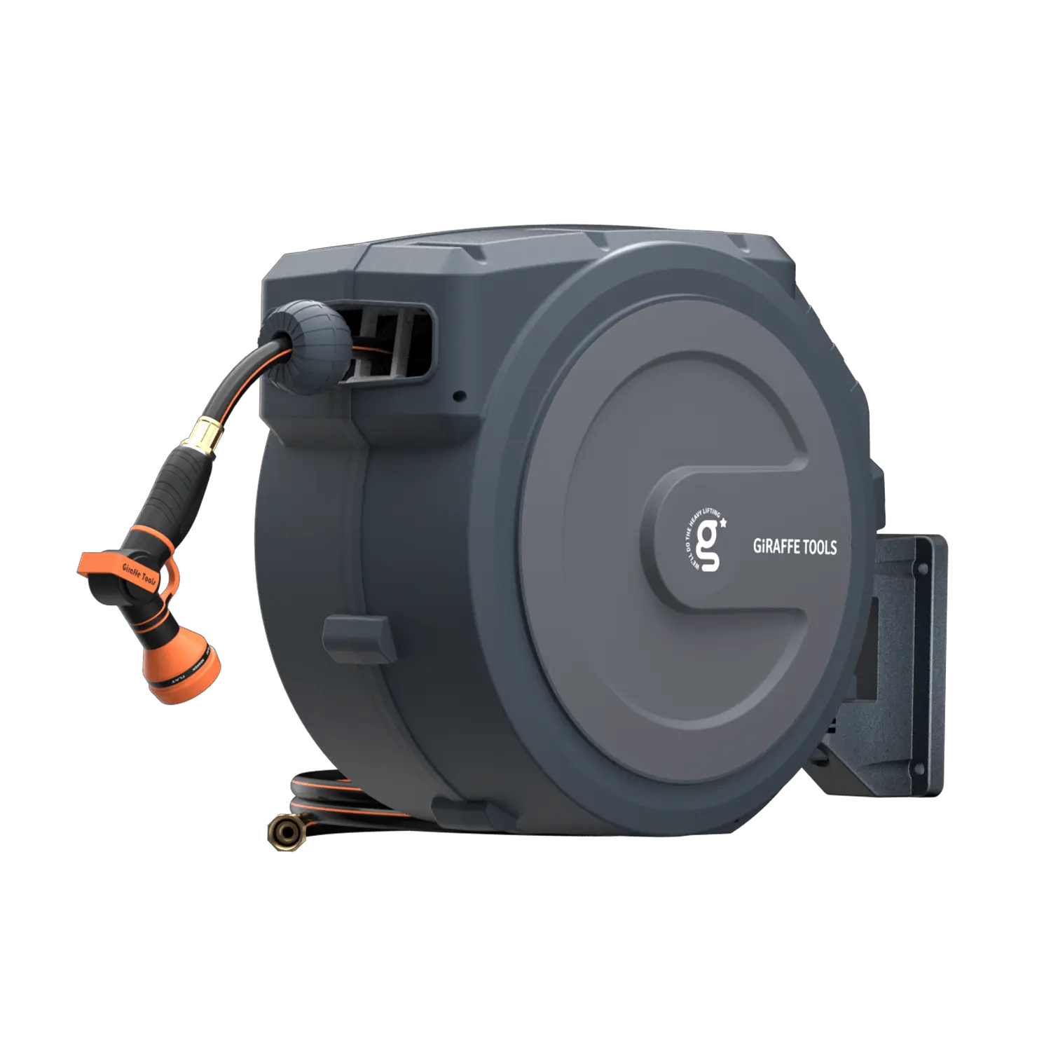 Retractable Garden Hose Reel-1/2in-130ft Giraffe Tools US