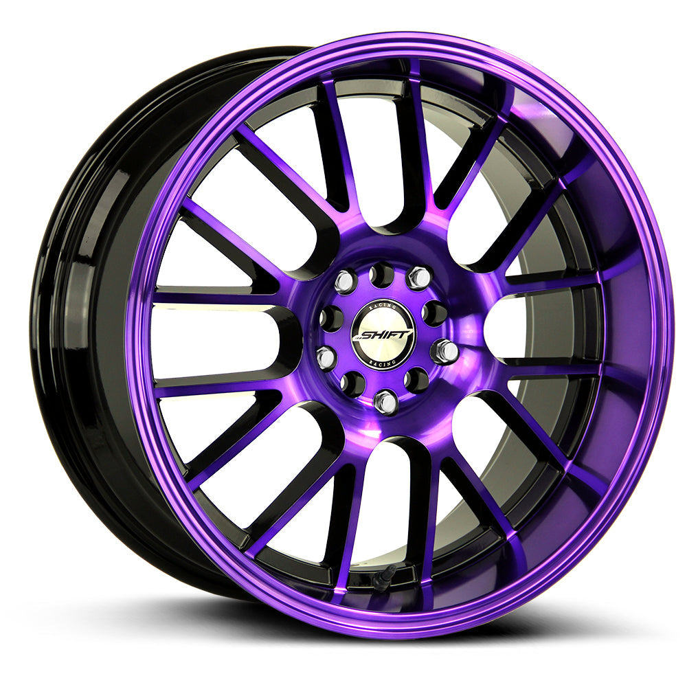 Crank Gloss Black Purple Machined