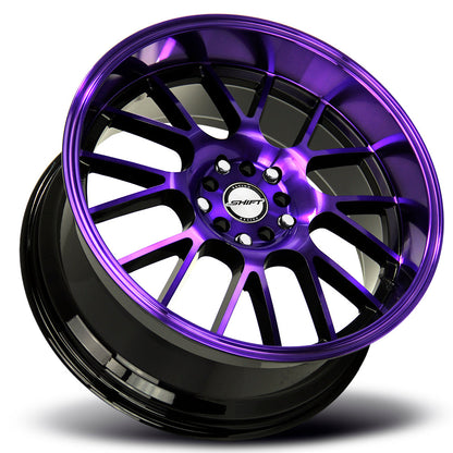 Crank Gloss Black Purple Machined