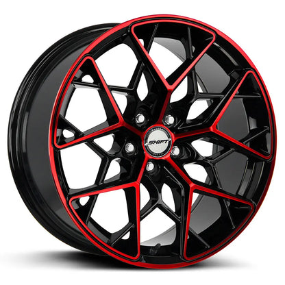 Piston Gloss Black Candy Red Machine Shift