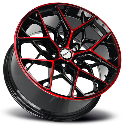 Piston Gloss Black Candy Red Machine Shift