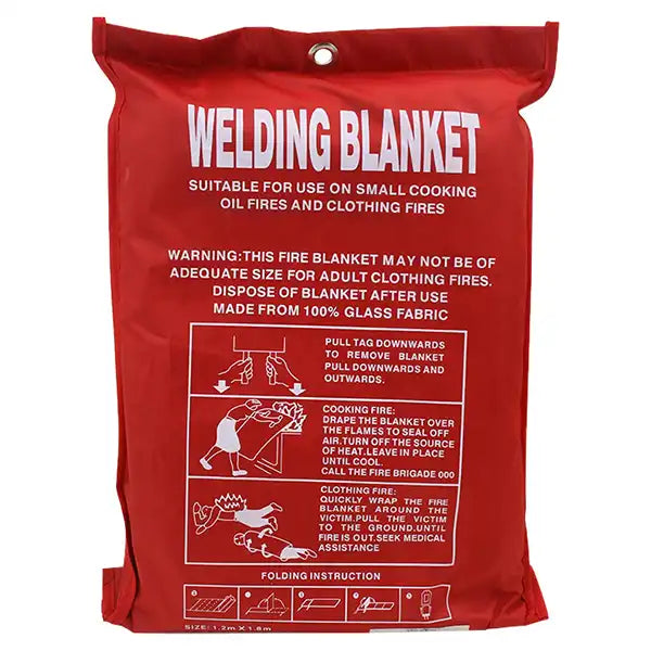 Welding Blanket Flame Resistant Thermal Protection Fiberglass 4 x 6 Ft