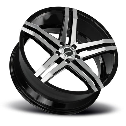 Domani Gloss Black Machined Strada