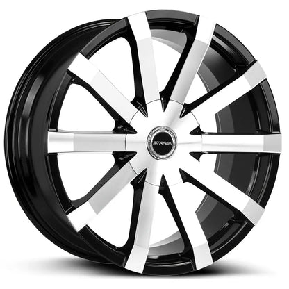 Gabbia Gloss Black Machined Strada