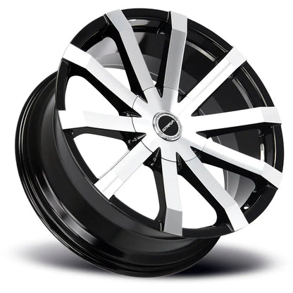 Gabbia Gloss Black Machined Strada