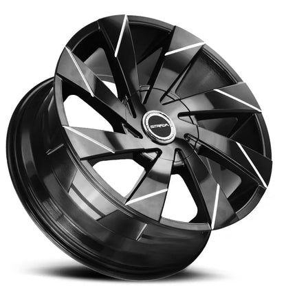 Moto Gloss Black Milled Line Strada