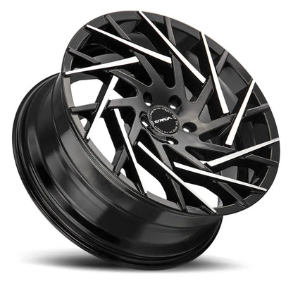 Nido Gloss Black Machined Tips Strada