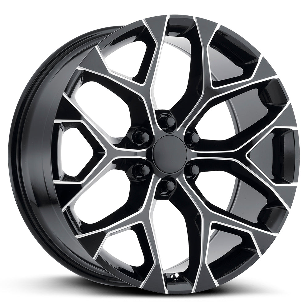 Snowflake Gloss Black Milled