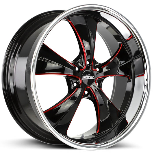 Old Skool Gloss Black Candy Red Milled