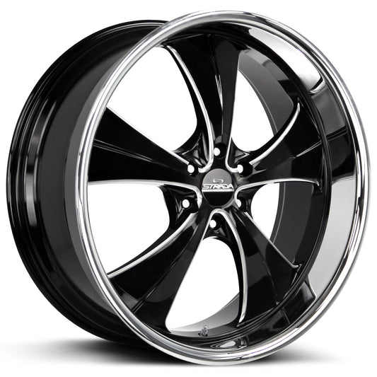 Old Skool Gloss Black Milled Stainless Steel Lip