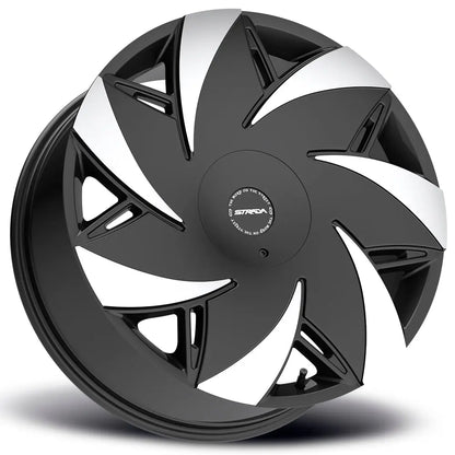 Turbina Gloss Black Machined Tips Strada