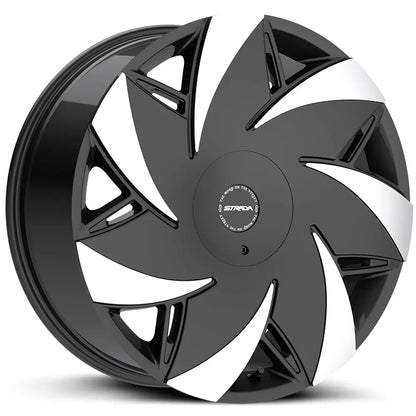 Turbina Gloss Black Machined Tips Strada