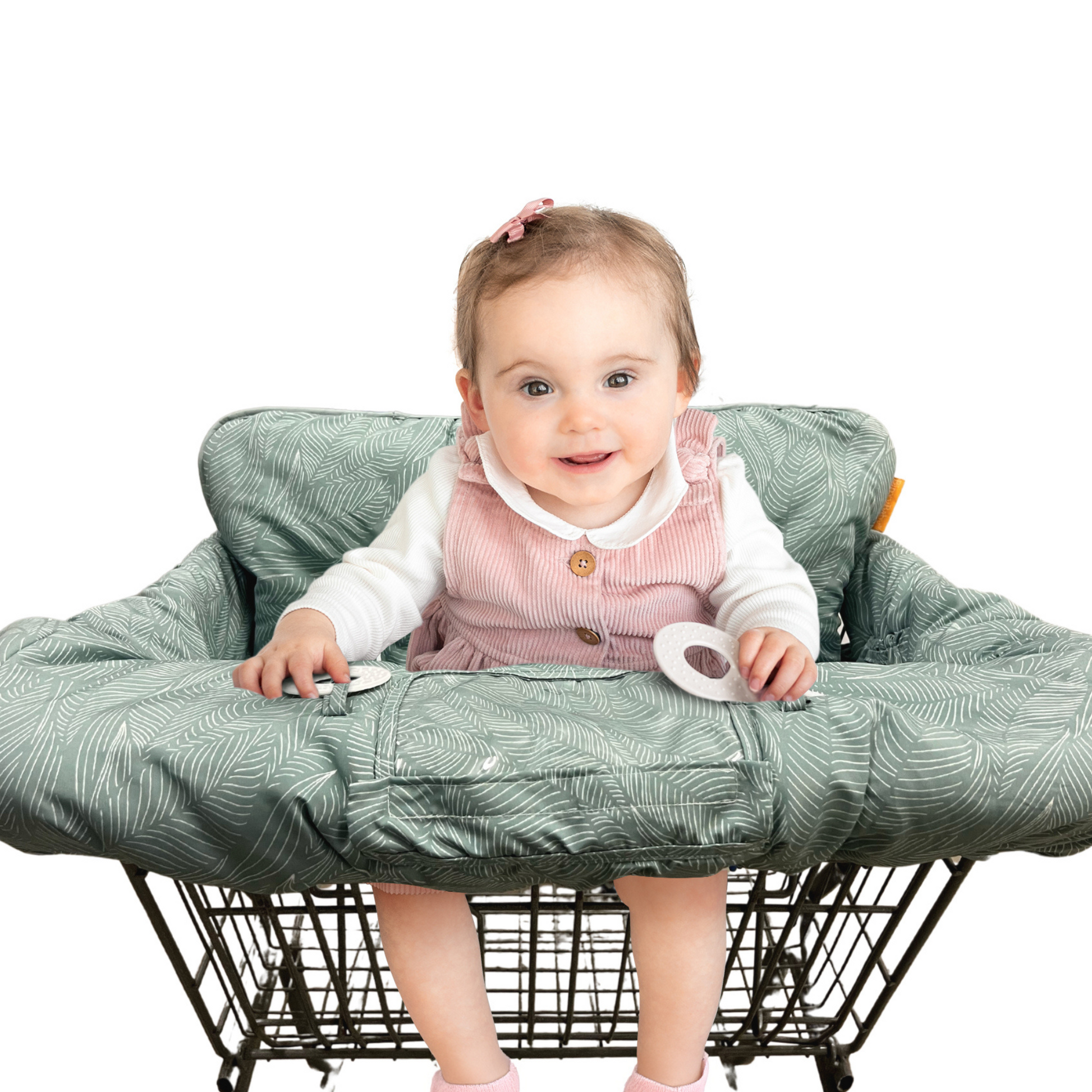 Baby Shopping Cart Cover | Sage Leaves Binxy Baby