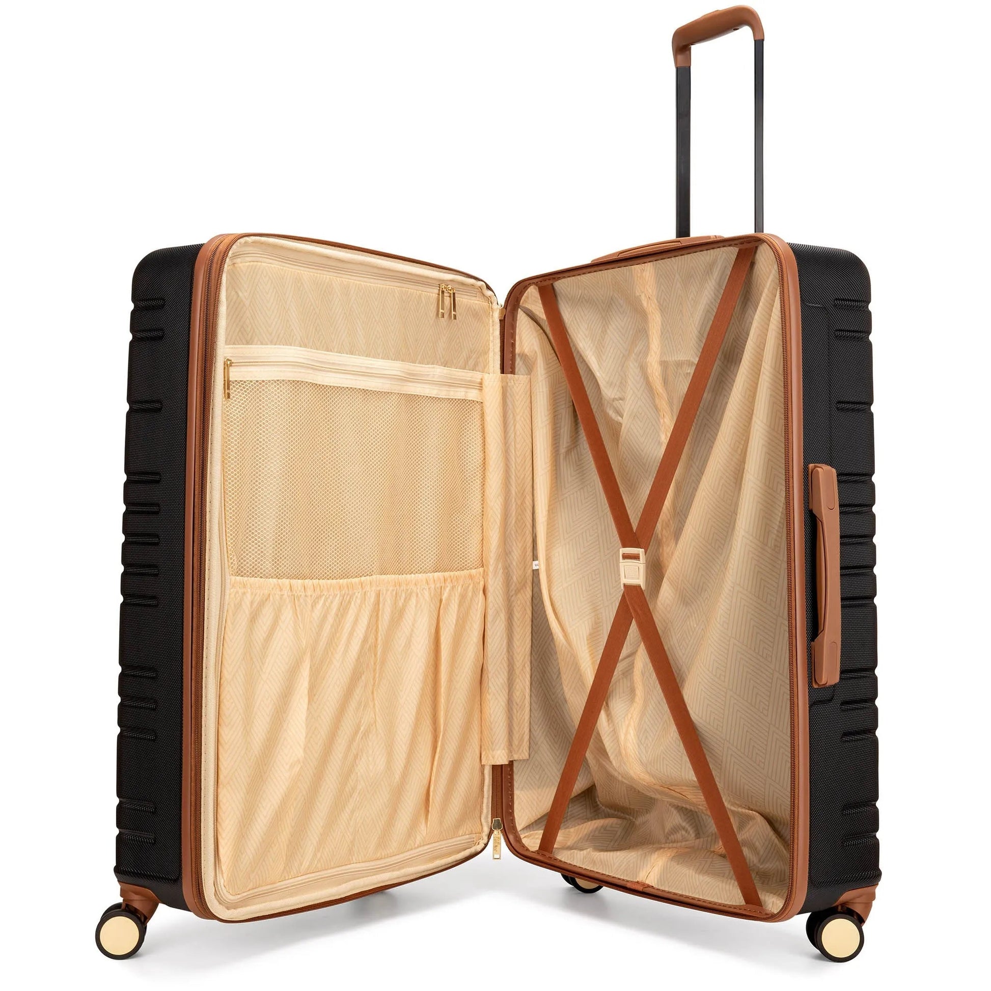 Brickell 3 Piece Expandable Retro Luggage Set Travellty