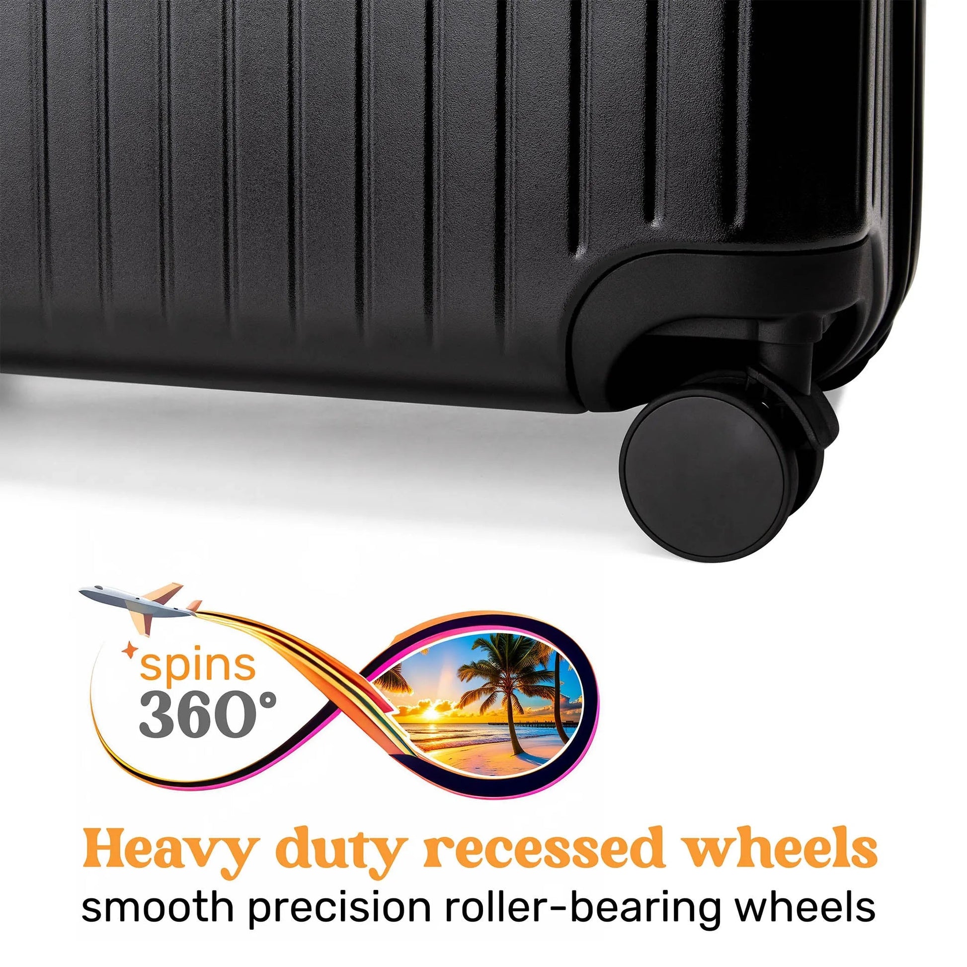 Ocean Polycarbonate Carry-On Suitcase Travellty